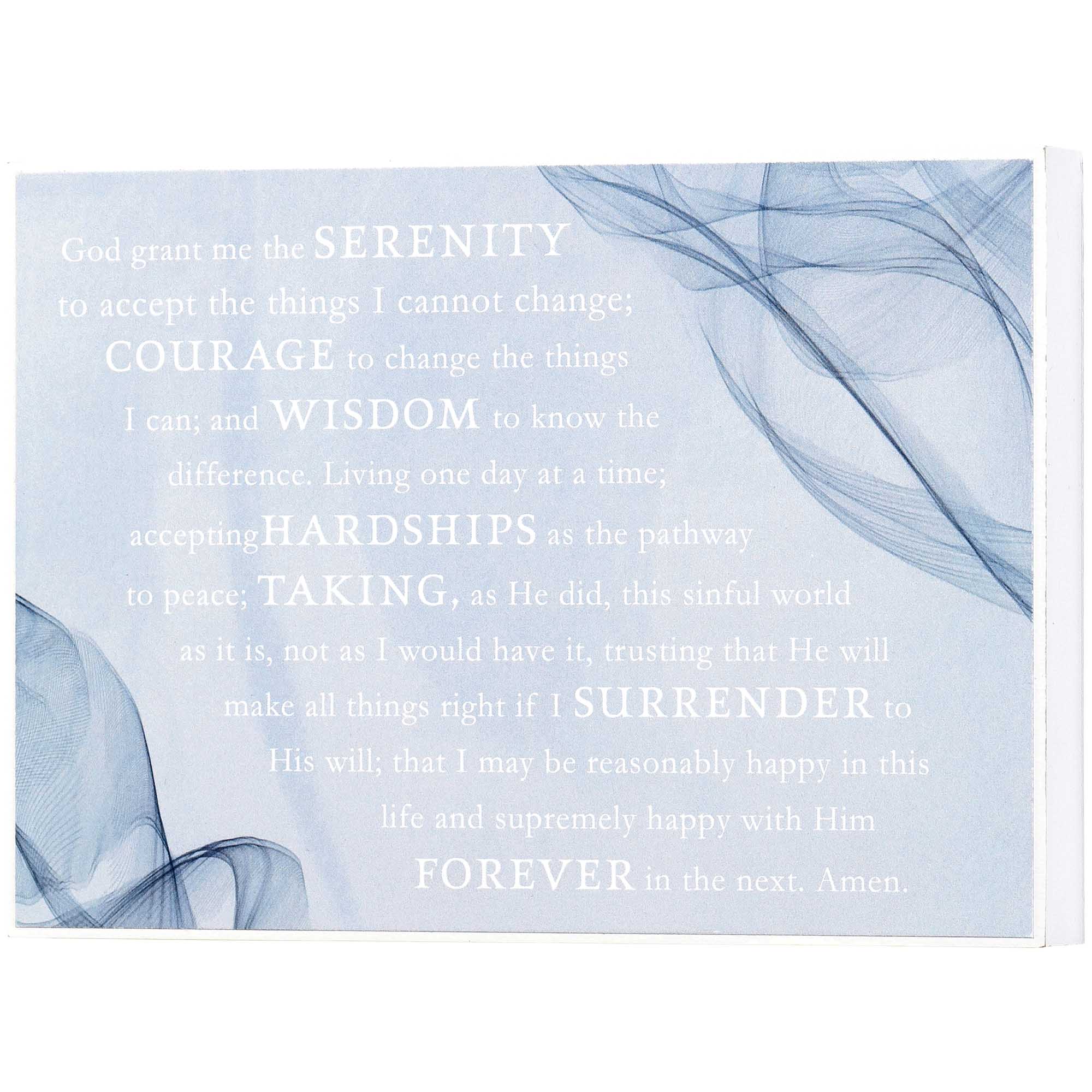 Dicksons Serenity Prayer Soft Blue 7 x 5 MDF Decorative Wall Sign ...