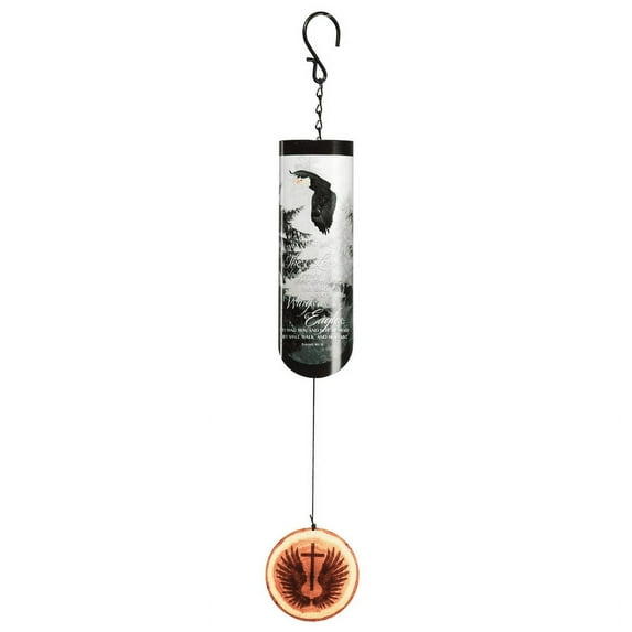 Dicksons Soar On Wings of Eagles Grey 23 inch Aluminum Wind Chime Noisemaker