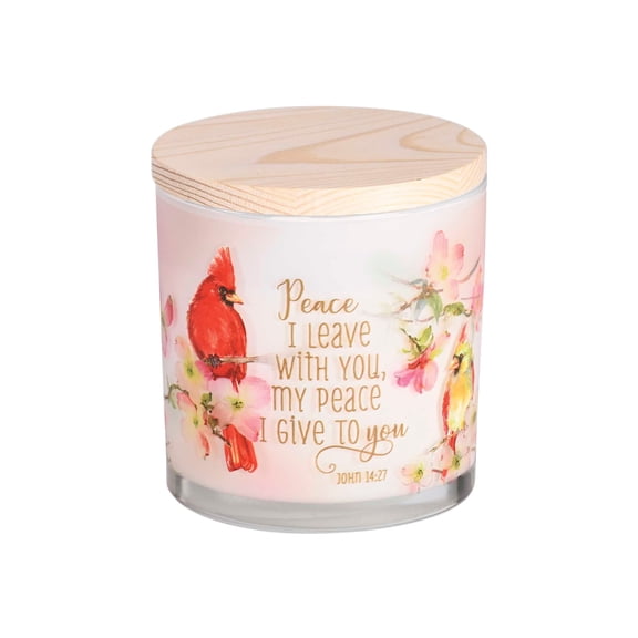 Dicksons Softly Scented Inspirational Christian Jar Candle 13 Ounce Natural Soy Wax Peace I Leave With You