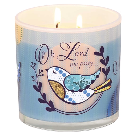 Dicksons Softly Scented Inspirational Christian Jar Candle With 50 Hour Burn Time 13 Ounce Soy Wax Double Cotton Wick Bless This House Oh Lord