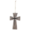 thumbnail image 1 of Dicksons Star Cross On Cross with Jute Rope, Brown 5.25 x 3.25 Inch Resin Wall Art Plaque, 1 of 2