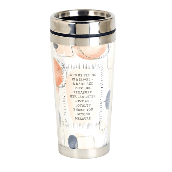 Dicksons True Friend Jewel Precious Dot 16 ounce Stainless Steel Travel Tumbler