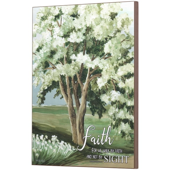 Dicksons Walk By Faith Countryside Tree 12 x 16 MDF Decorative Wall Plaque