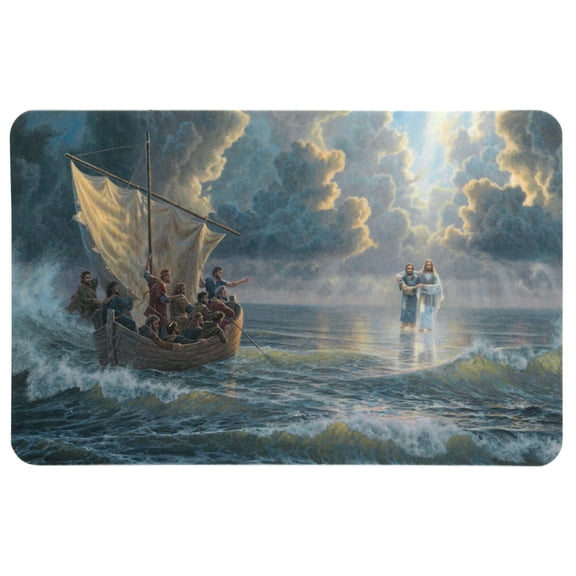 Dicksons Walking On Water Graphic Laminated Decorative Multicolor 4 x 2.5 Paper Bookmark Pocket Card Place Keeper Pack of 12