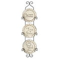 thumbnail image 1 of Dicksons We Open Our Home Ceramic Mini Wall Plates with Metal Display Rack, Set of 3, 1 of 4