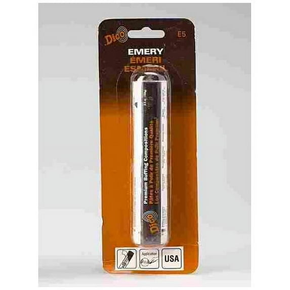 Dico Products Emery Buffing Compound - Black, Medium Grit, 1x5 Inch