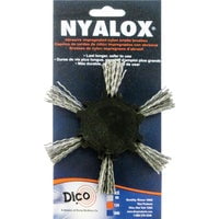 Dico 541-776-4 Flap Wheel Brush, 4 in Dia, Nylon Bristle
