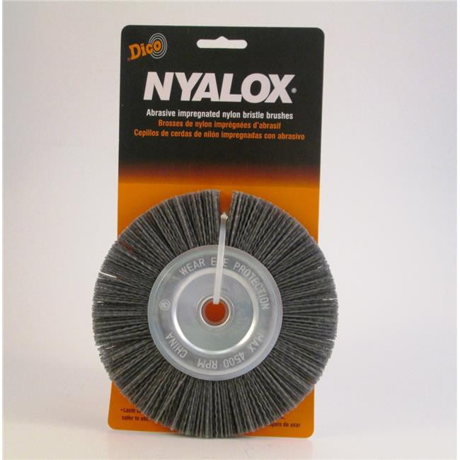 Dico Products 7200087 White Nyalox Brush – 4.5 Inch Diameter, 5/8-11 Thread For Angle Grinders - View #4
