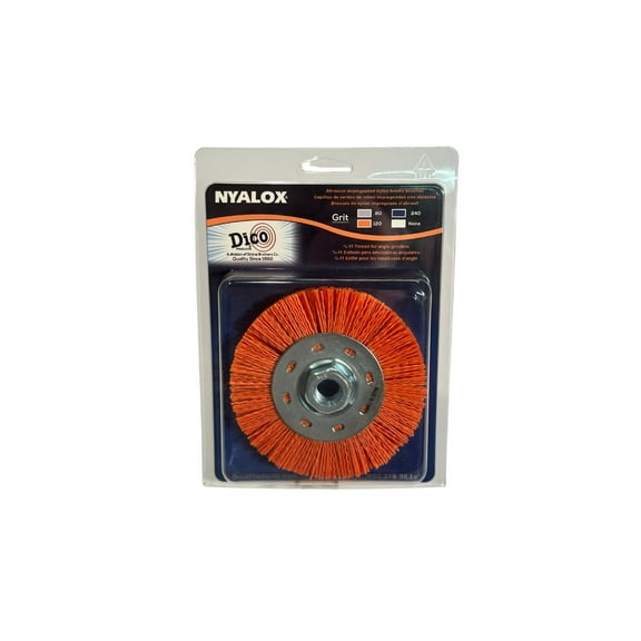 Dico 7200077 Nyalox Wheel Brush, 4.5", Orange