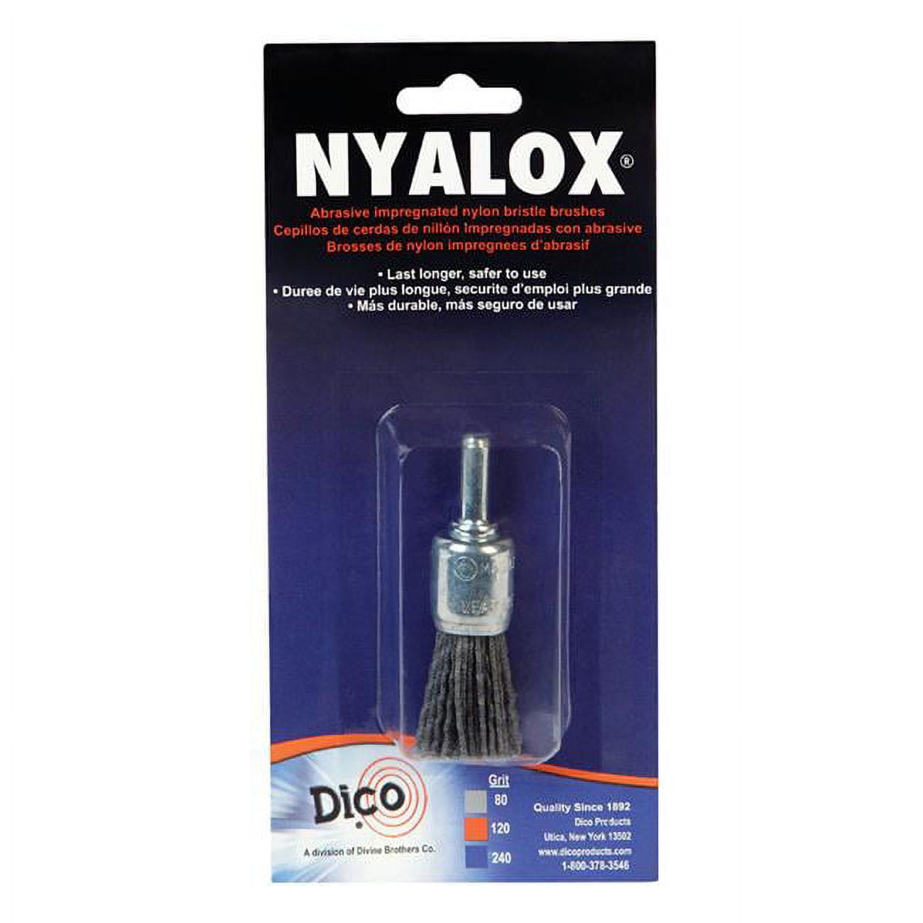 Dico Nyalox 3/4 In. Extra Coarse DrillMounted Wire Brush 7200025