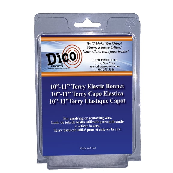 Dico Terry Cloth Bonnet - Universal Fit for Automotive - 10"