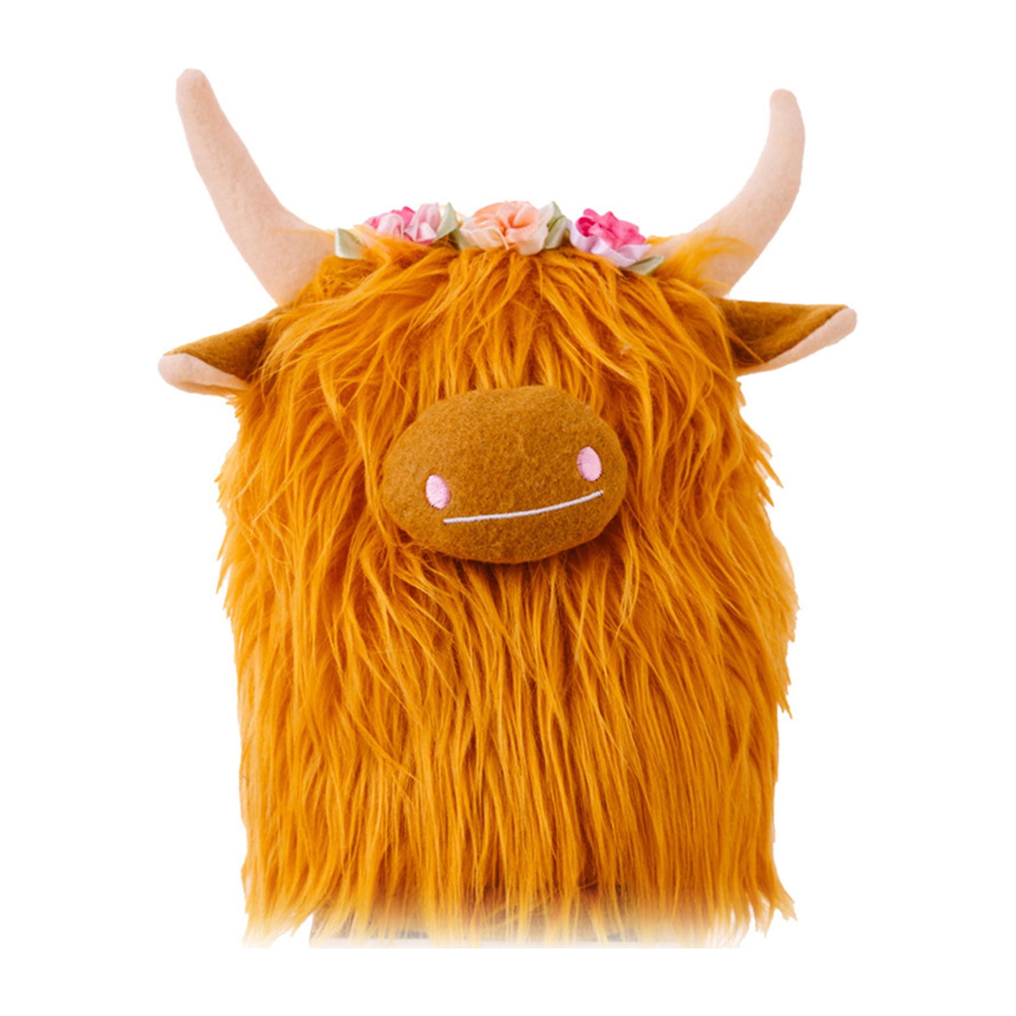 Diconna Highland Cow Stuffed Animals Fluffy Highland Cow Plush Toys Cow