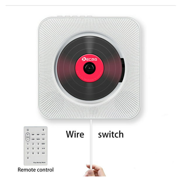 Diconna Home Stereo System Wall Mount Music MP3 CD Player Radio Remote Control Bluetooth
