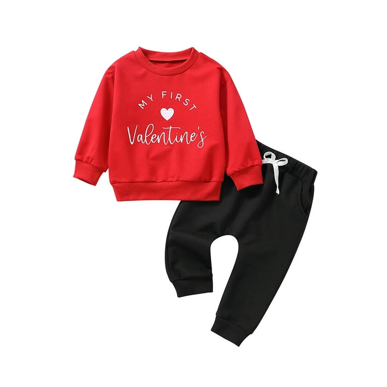 Diconna Newborn My First Valentines Day Baby Boy Outfit Heart