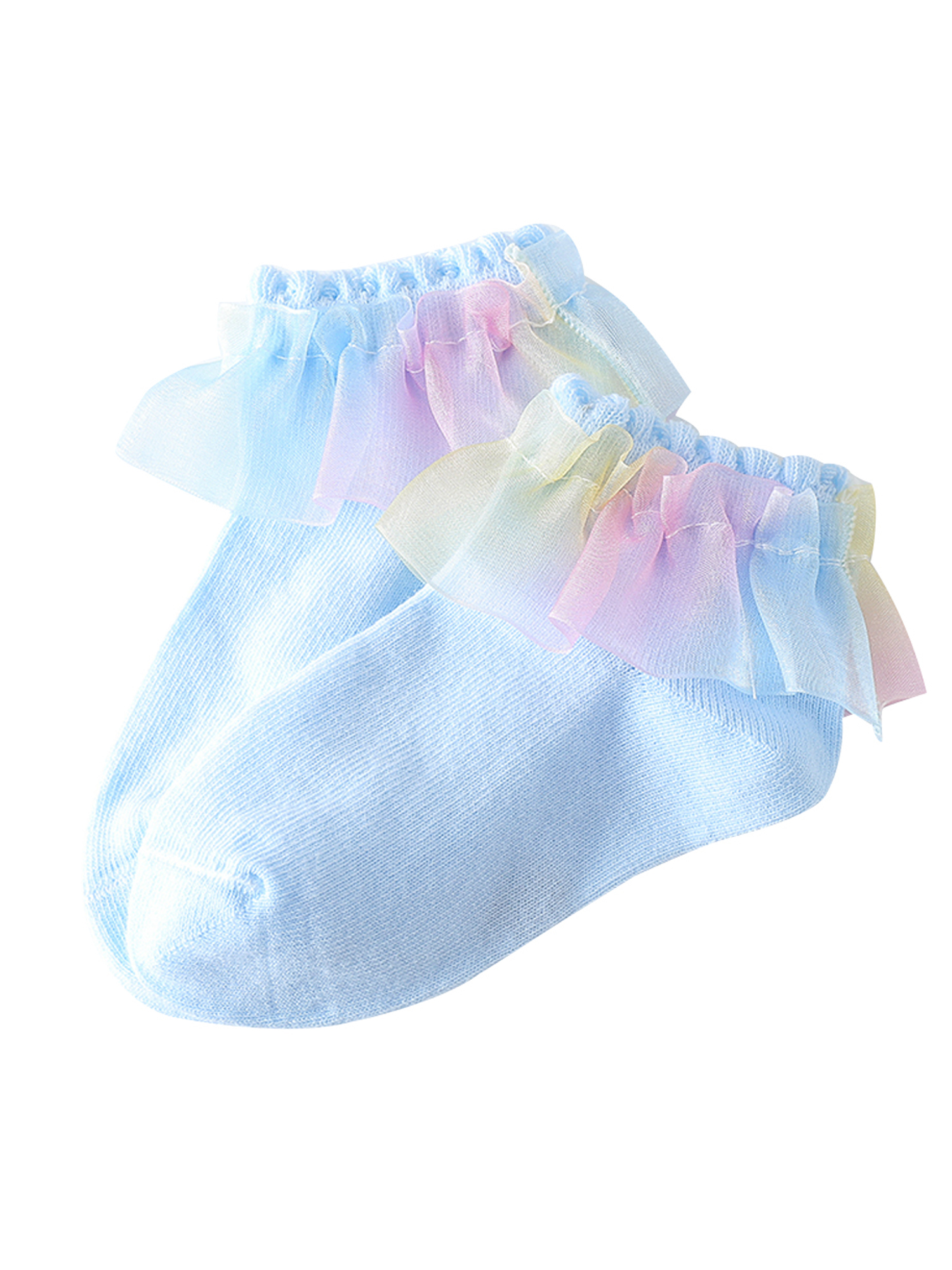Diconna Toddler Baby Girls Ankle Socks Cute Ruffles Cotton Lace ...