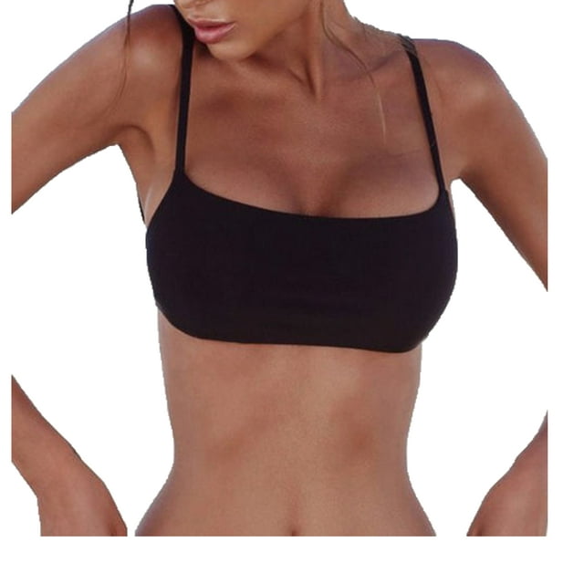 Diconna Womens Bandage Push-Up Bikini Top Bandeau Swimwear Beachwear