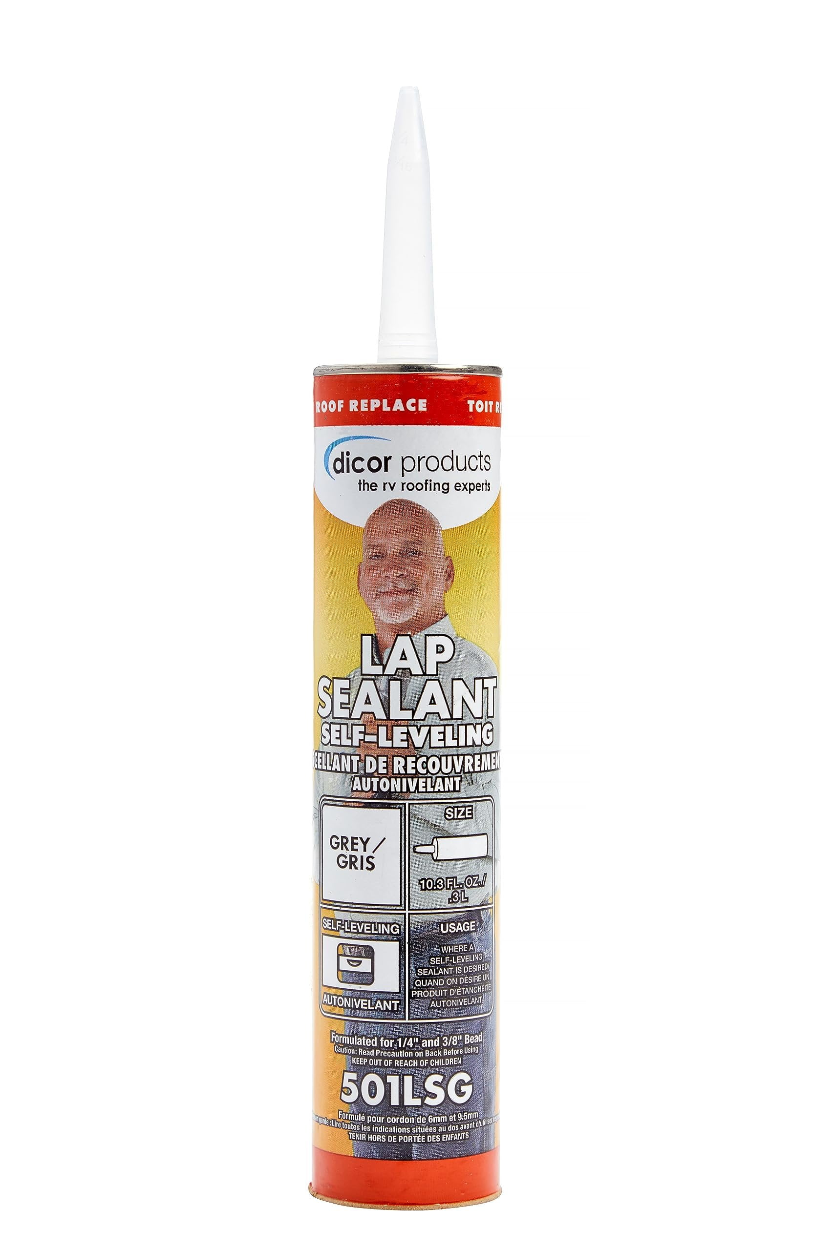 Dicor 501LSG-1, Gray Self Leveling Lap Industrial Sealant, 1 lb 10.3 oz