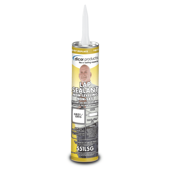 Dicor 551LSG-1 10.3 oz Hardware Adhesive for EPDM and TPO Sheeting, Gray