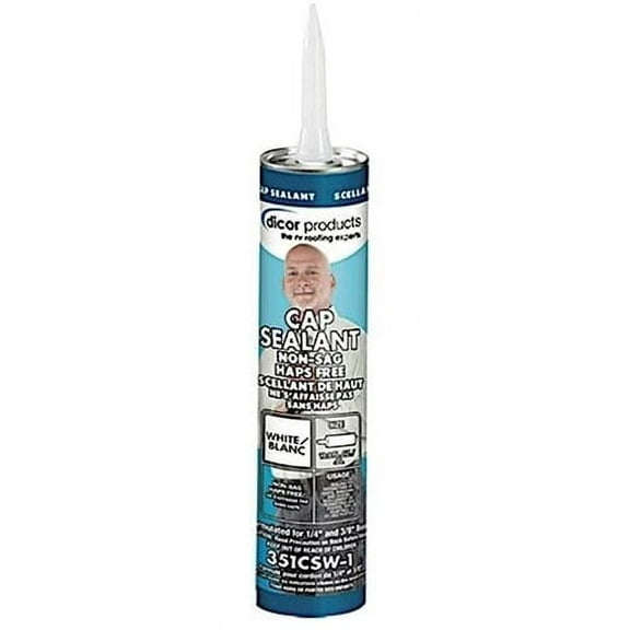 Dicor Corp 351CSW-1 Non-Sag Cap Sealant - White - 10.3 Oz