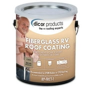 Dicor D6J-RPFRCT1 Fiberglass Roof Coating, Tan, 1 Gal