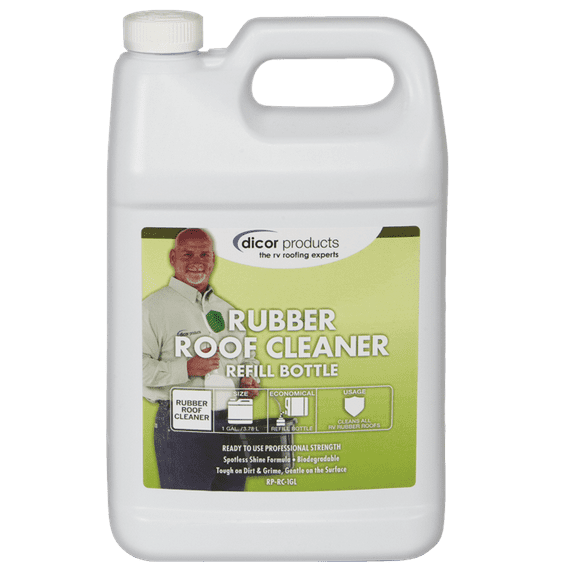 Dicor RP-RC-1GL Deep Cleaning Rubber RV Roof Cleanser Spray Refill - White, 1 Gallon