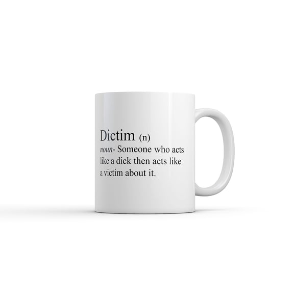 Dictim Definition Mug Funny Sarcastic Graphic Novelty Coffee Cup