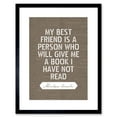 thumbnail image 1 of Dictionary Page Quote Abraham Lincoln Best Friend Book Artwork Framed Wall Art Print 9X7 Inch, 1 of 5