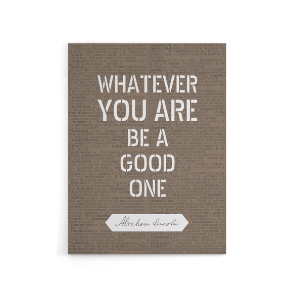 Dictionary Page Quote Abraham Lincoln Canvas Wall Art Print 24X32"