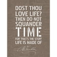thumbnail image 1 of Dictionary Page Quote Benjamin Franklin Love Life Time Extra Large XL Wall Art Poster Print, 1 of 3