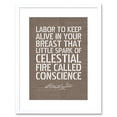 thumbnail image 1 of Dictionary Page Quote George Washington Conscience Artwork Framed Wall Art Print 9X7 Inch, 1 of 5