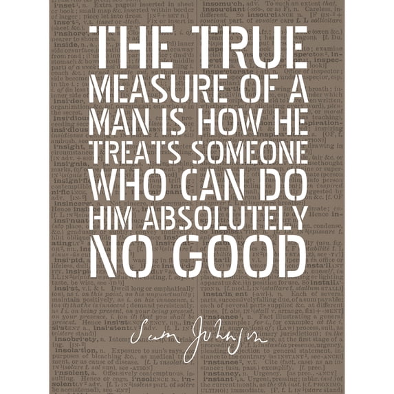 Dictionary Page Quote Samuel Johnson True Measure Extra Large XL Wall Art Poster Print