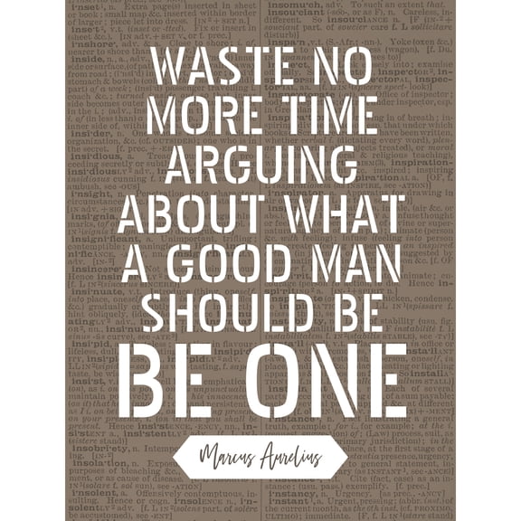 Dictionary Quote Marcus Aurelius Good Man Be One Extra Large XL Wall Art Poster Print