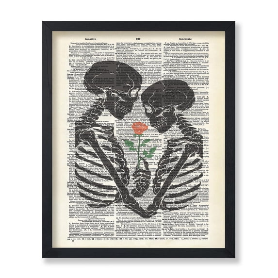 If Printable Dictionary Retro Romance Women Lovers Gothic Office Living Poster Print ...