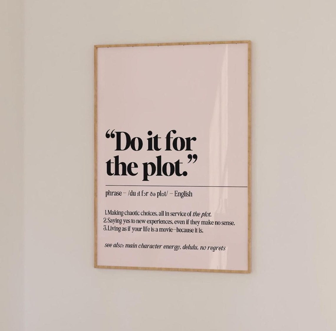 Dictionary Word Definition Wall Art Prints, Minimalist Do It For The ...