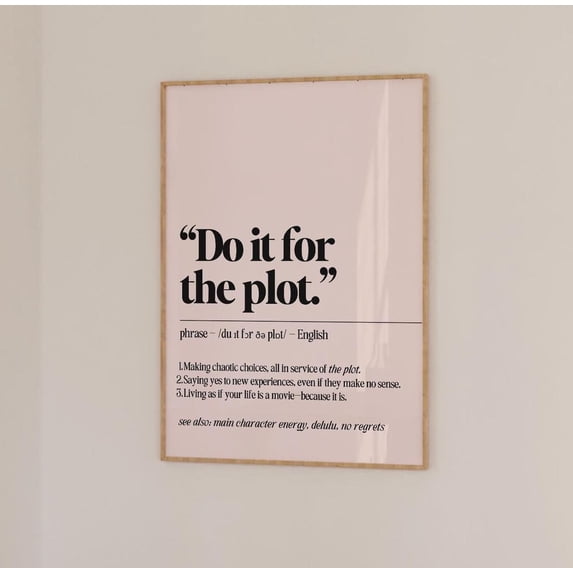 Dictionary Word Definition Wall Art Prints, Minimalist Do It For The ...