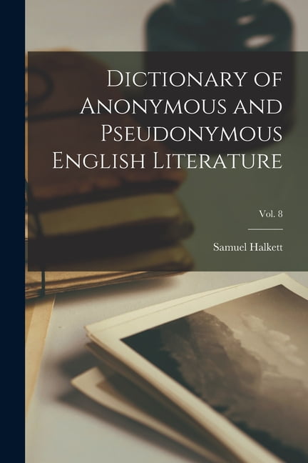 希少 黒入荷！ Dictionary Literature English Pseudonymous and Anonymous of 洋書