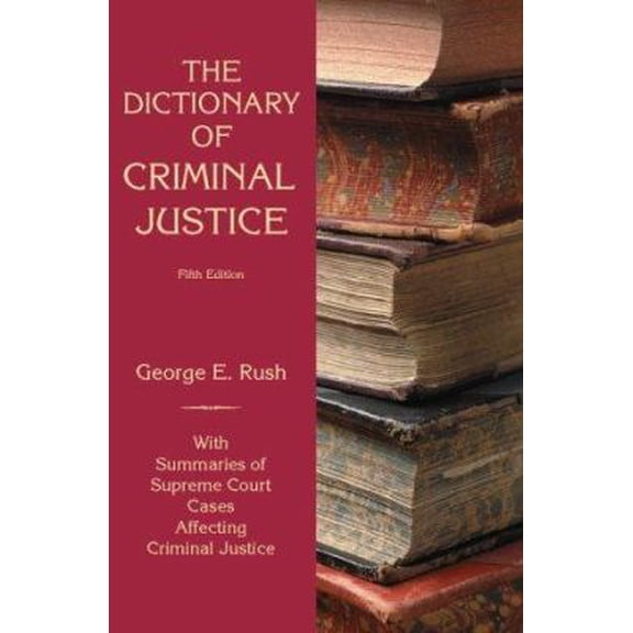 Pre-Owned Dictionary of Criminal Justice (Hardcover) 0070307091 9780070307094