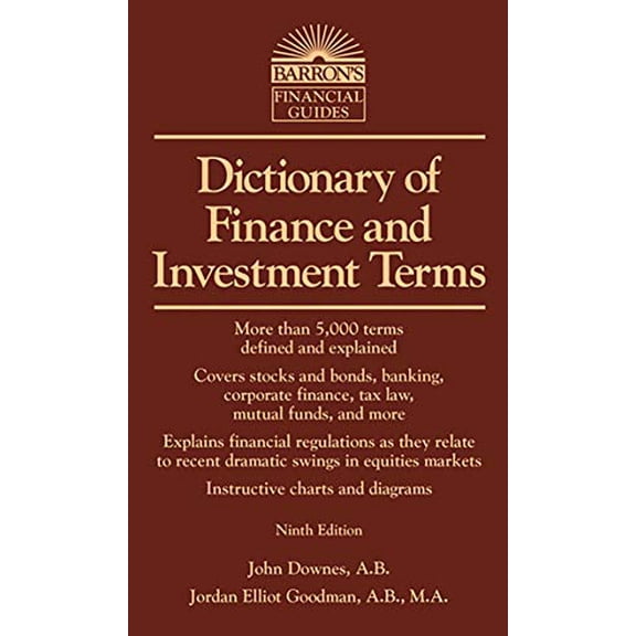 Pre-Owned Barron's Business Dictionaries: Dictionary of Finance and Investment Terms (Paperback)