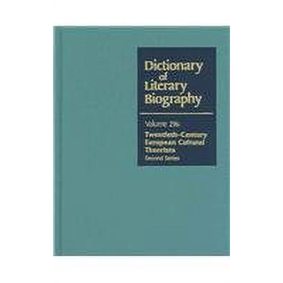 Pre-Owned Dictionary of Literary Biography (Hardcover) 9780787668334