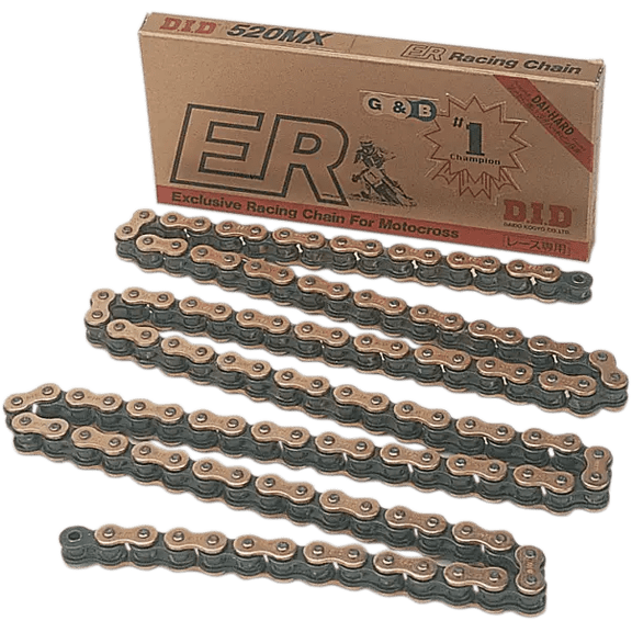 DID 520 MX - High-Performance Motorcycle Chain - 120 Links - Gold/Black M520MXX120RB