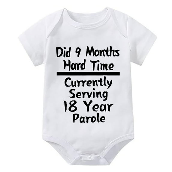 Did 9 Months Hard Time Serving 18 Years Parole Neutral Newborn Outfit Short Sleeve Boy Newborn Outfits White Newborn Suits Fo