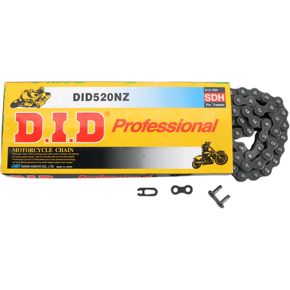 DID 520 NZ - High Performance Motorcycle Chain - 120 Links - Black M520NZX120FB