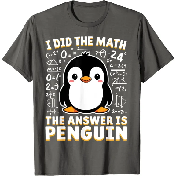 Did The Math The Answer is Penguin Funny Math Pet Unisex T-Shirt