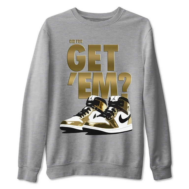 gold jordan sweatshirt