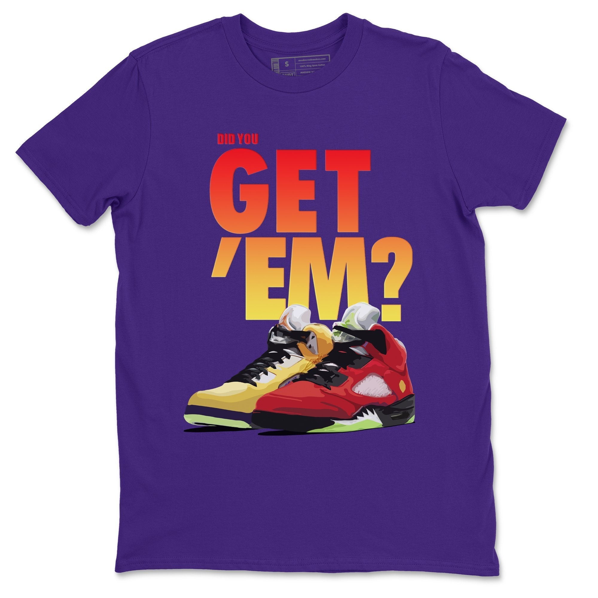 Purple and best sale yellow jordan shirt
