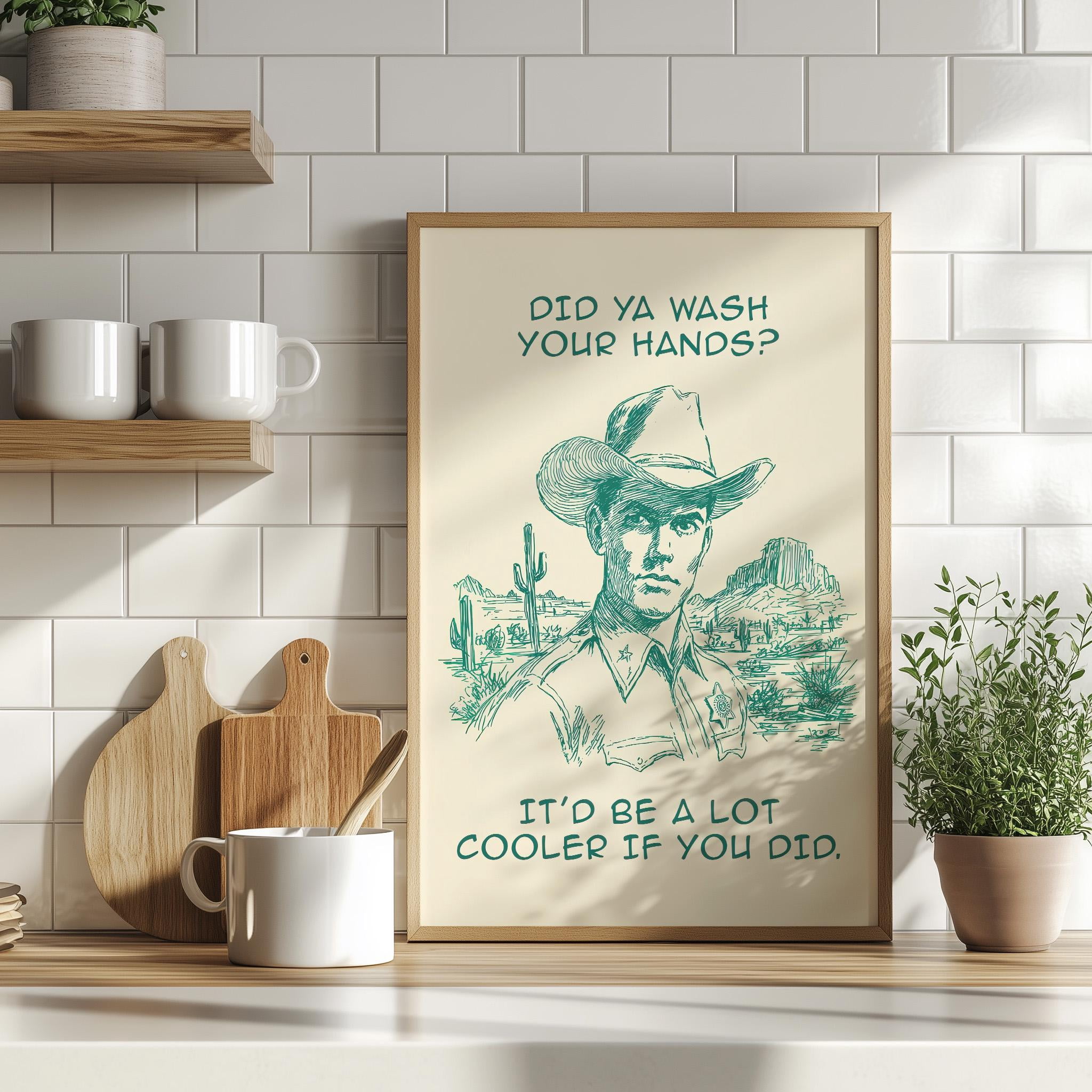 How Draw Flash Did You Wash Your Hands Cowboy Quotes Or Western Line Drawing ...
