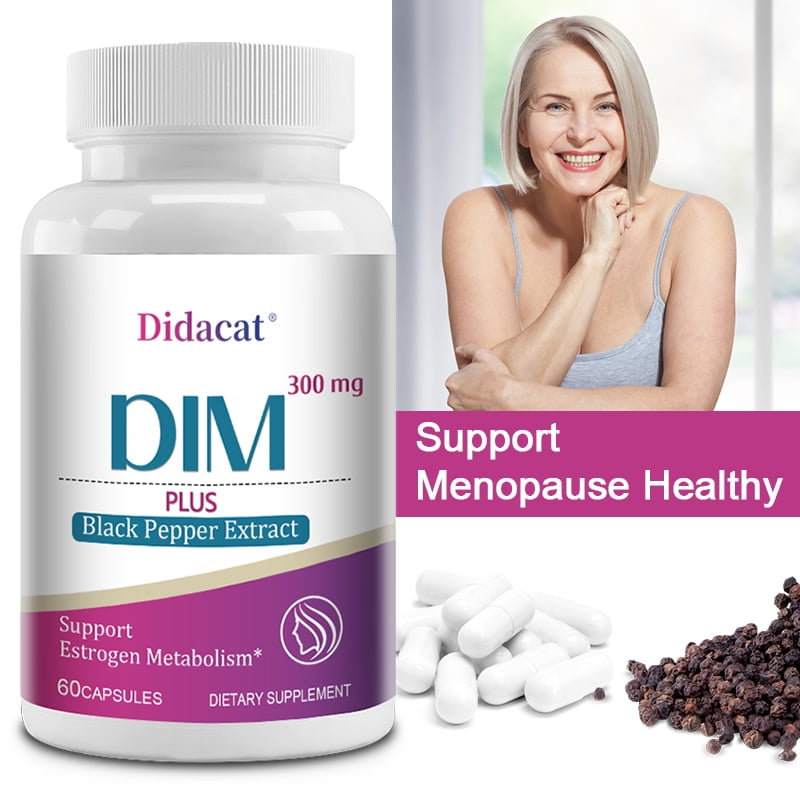 Didacat DIM 300 mg with 5 mg of black pepper extract, hormonal balance