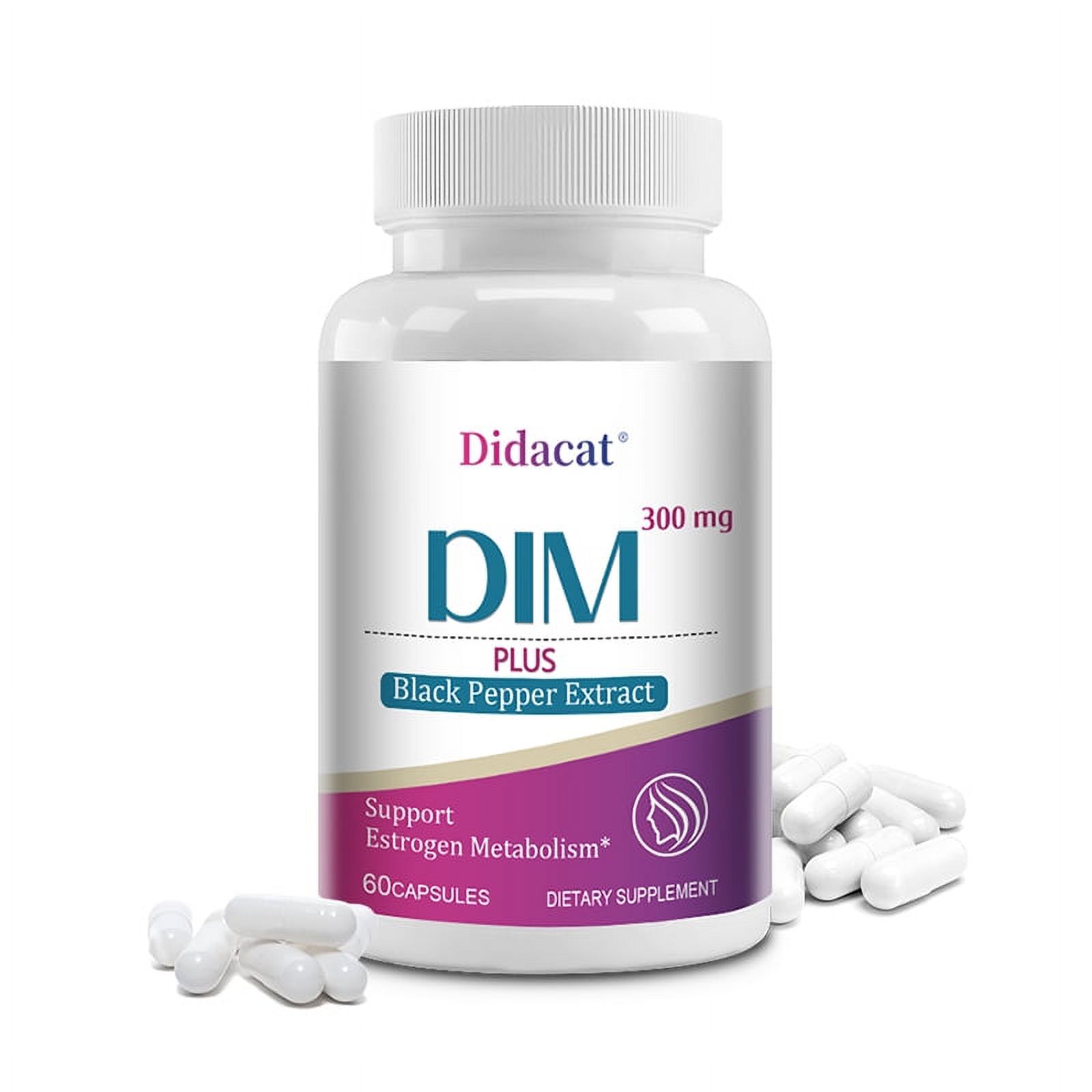 Didacat DIM Black Pepper Complex Nutritional Capsules Supports estrogen metabolism and