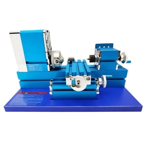Didactical Mini Metal Lathe Machine All-metal Benchtop Mill Equipment 100-240V 20000r/min for Teaching Processing Wood Plastic Soft Metal DIY