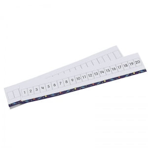 Didax Write-On/Wipe-Off 1-20 Number Path, Set of 10